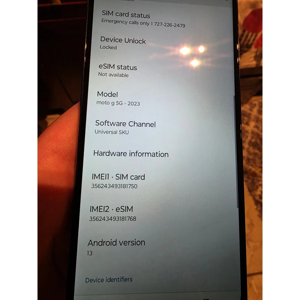 Motorola Moto G 5G 2023 Black 48MP Quad Pixel Android Smartphone‎ Locked